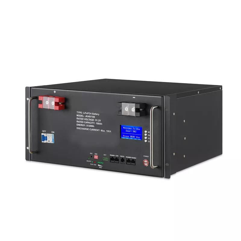 5D TECH 10.24kWh 51.2V 200Ah LiFePO4 Rack Mounted Battery for Solar Energy Storage Systems